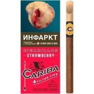 Сигариллы с деревянным мундштуком CARIBA Strawberry