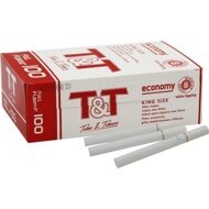 Гильзы T&T Economy Full Flavour Regular filter White tipping 8,1/15мм (100шт/уп)